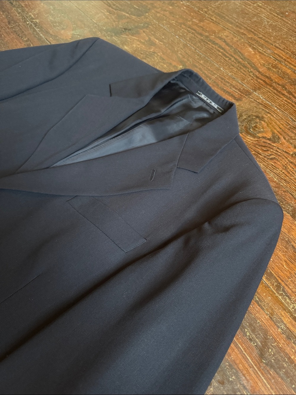 VTG Fendi Navy Blue Single-Breasted Blazer 3 Button Blazer 54R EU/44R US - Picture 5 of 15